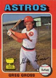 1975 Topps Mini Baseball Cards      334     Greg Gross RC